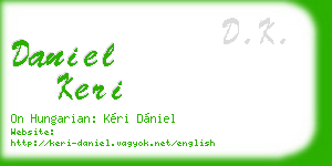 daniel keri business card